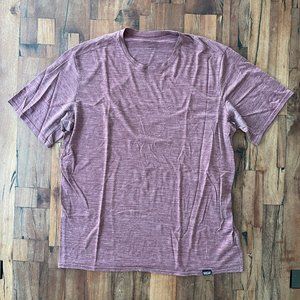 Patagonia Men's Red Merino Baselayer Shirt